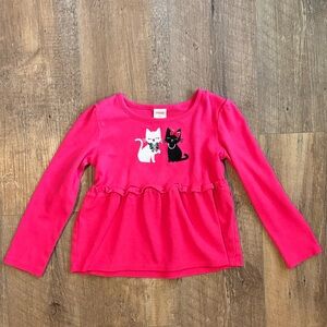 GYMBOREE 5T GIRLS LONG SLEEVE TOP PINK